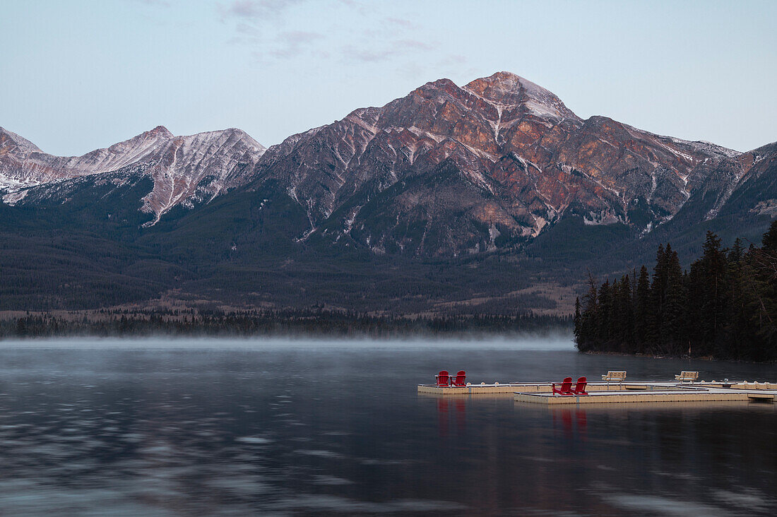 Pyramid Mountain, Jasper National Park, UNESCO World Heritage Site, Alberta, Canadian Rockies, Canada, North America