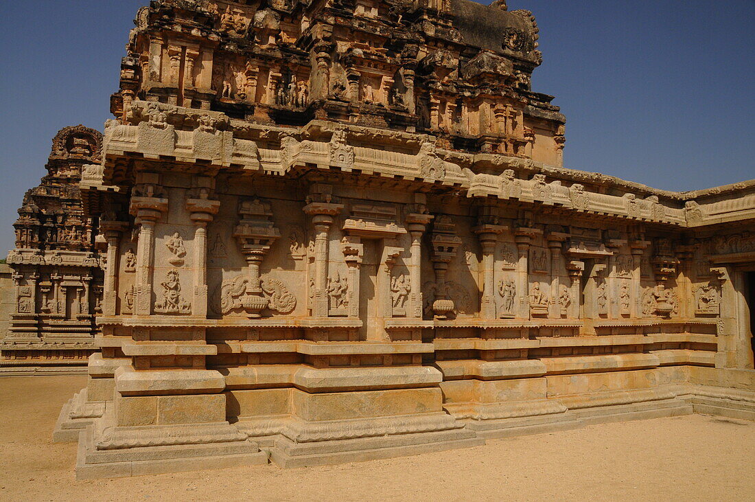 Hazara-Rama-Tempel, Hampi, UNESCO-Welterbestätte, Karnataka, Indien, Asien