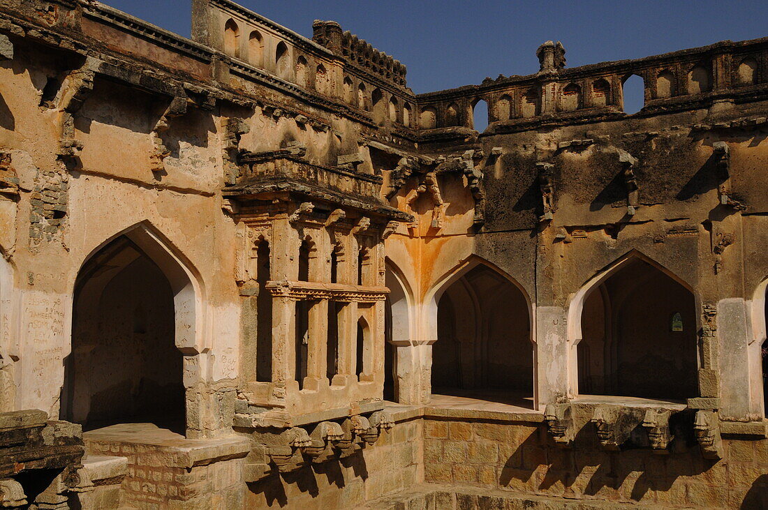 Badehaus der Königin, Hampi, UNESCO-Welterbestätte, Karnataka, Indien, Asien