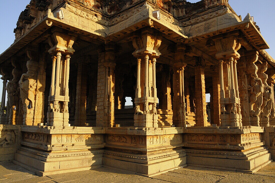 Shree Vijaya Vitthala-Tempel, Hampi, UNESCO-Welterbestätte, Karnataka, Indien, Asien