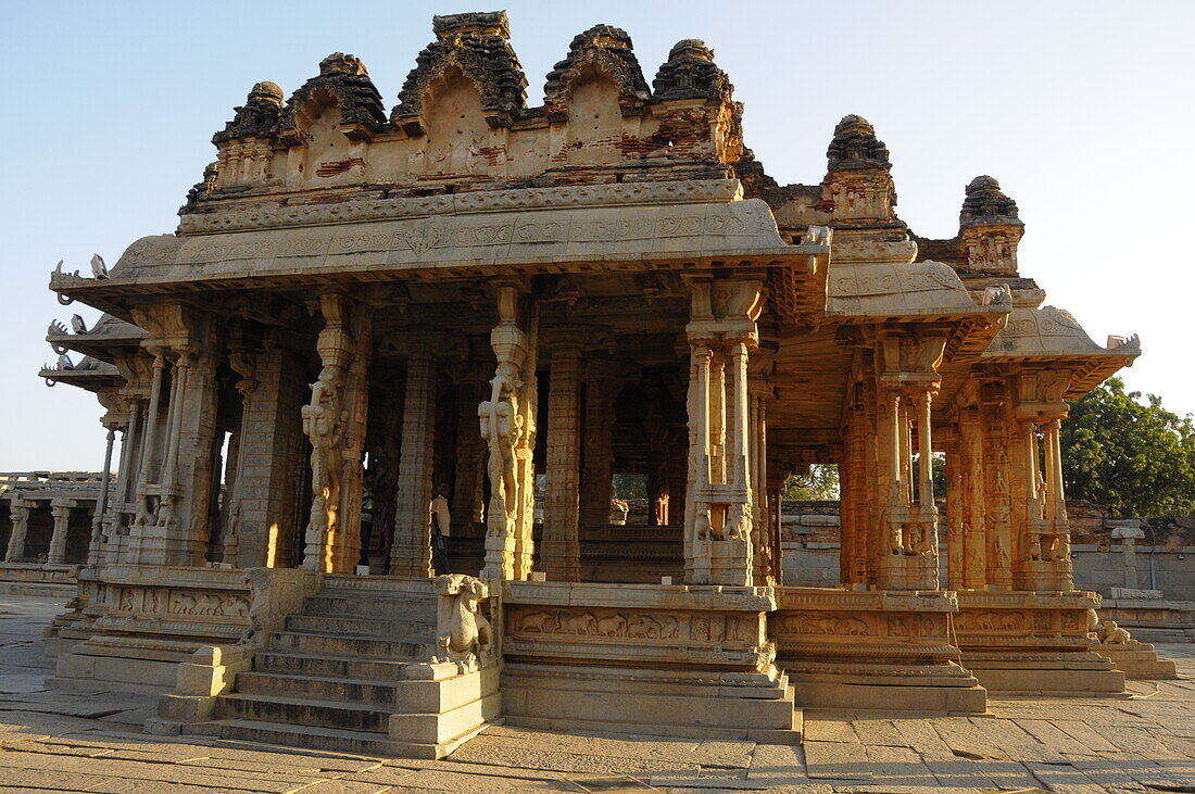 Shree Vijaya Vitthala-Tempel, Hampi, UNESCO-Welterbestätte, Karnataka, Indien, Asien