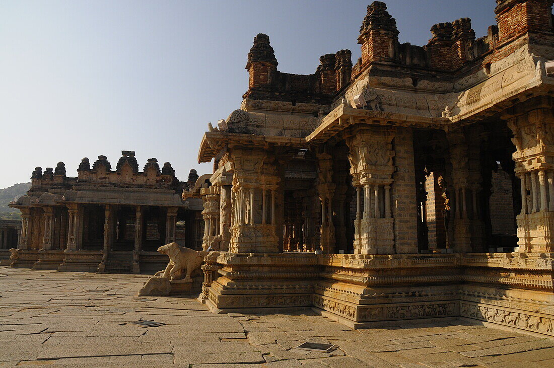 Shree Vijaya Vitthala-Tempel, Hampi, UNESCO-Welterbestätte, Karnataka, Indien, Asien