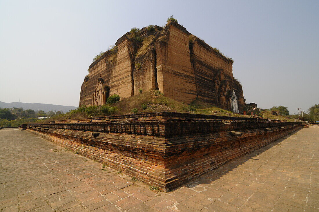 Uncompleted pagoda of Mingun, near Mandalay, Sagaing District, Myanmar, Asia