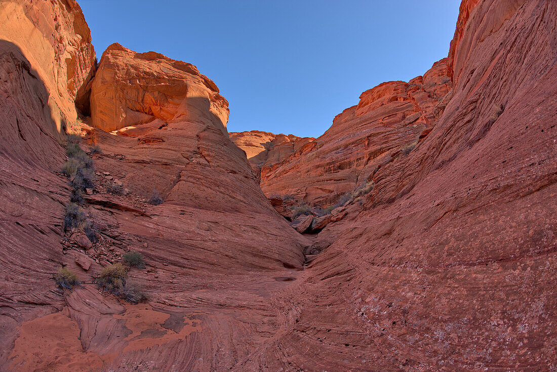 A narrowing of the spur canyon just north of the main overlook of Horseshoe Bend, Arizona, United States of America, North America