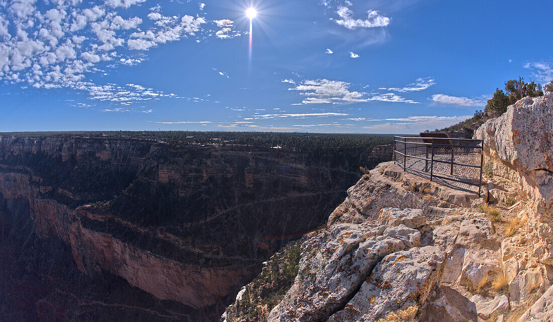 Der Trailview Overlook East Vista am Grand Canyon South Rim, direkt an der Hermit Road, Grand Canyon, UNESCO-Weltnaturerbe, Arizona, Vereinigte Staaten von Amerika, Nordamerika