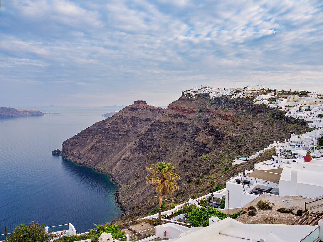 Blick auf Imerovigli, Insel Santorin (Thira), Kykladen, Griechische Inseln, Griechenland, Europa