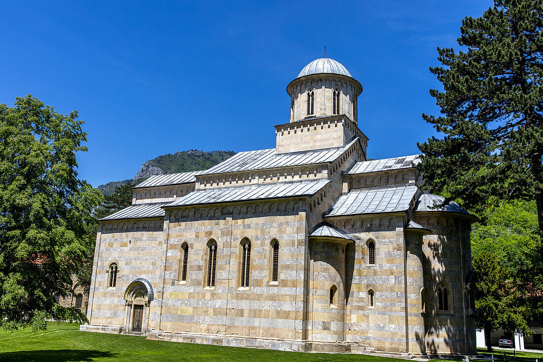 Serbisch-orthodoxe Klosterkirche Visoki Decani, UNESCO-Weltkulturerbe, Decan, Kosovo, Europa