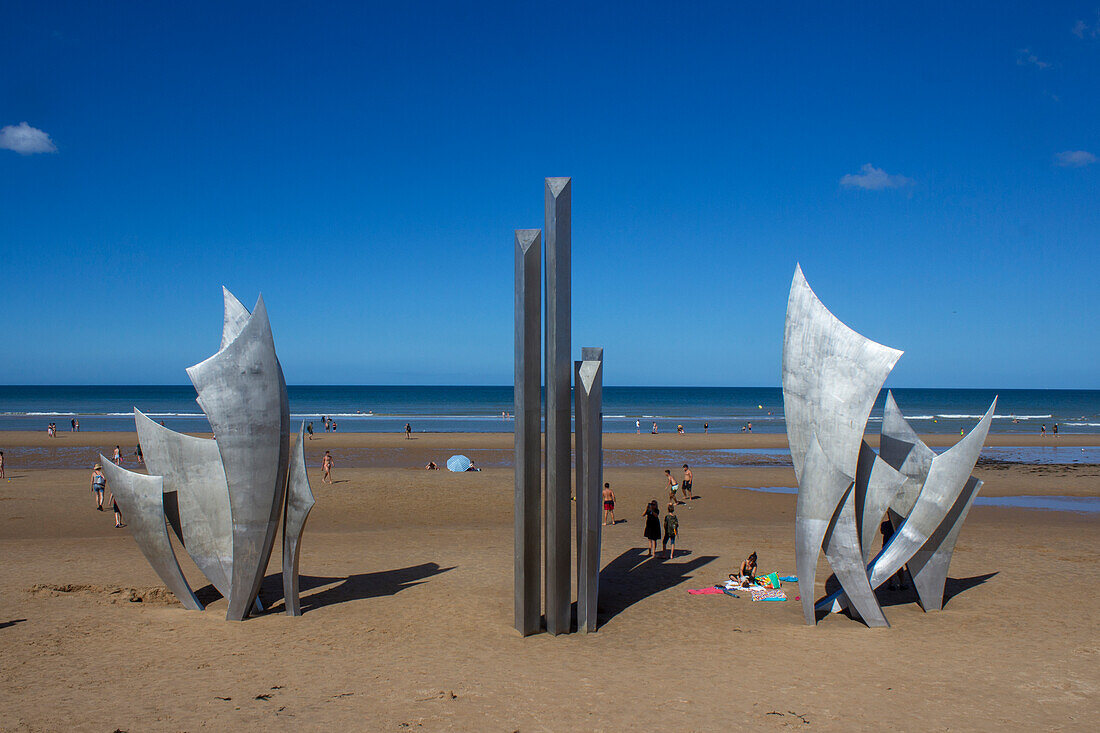 Omaha Beach, Saint-Laurent-sur-Mer, Calvados, Normandie, Frankreich, Europa