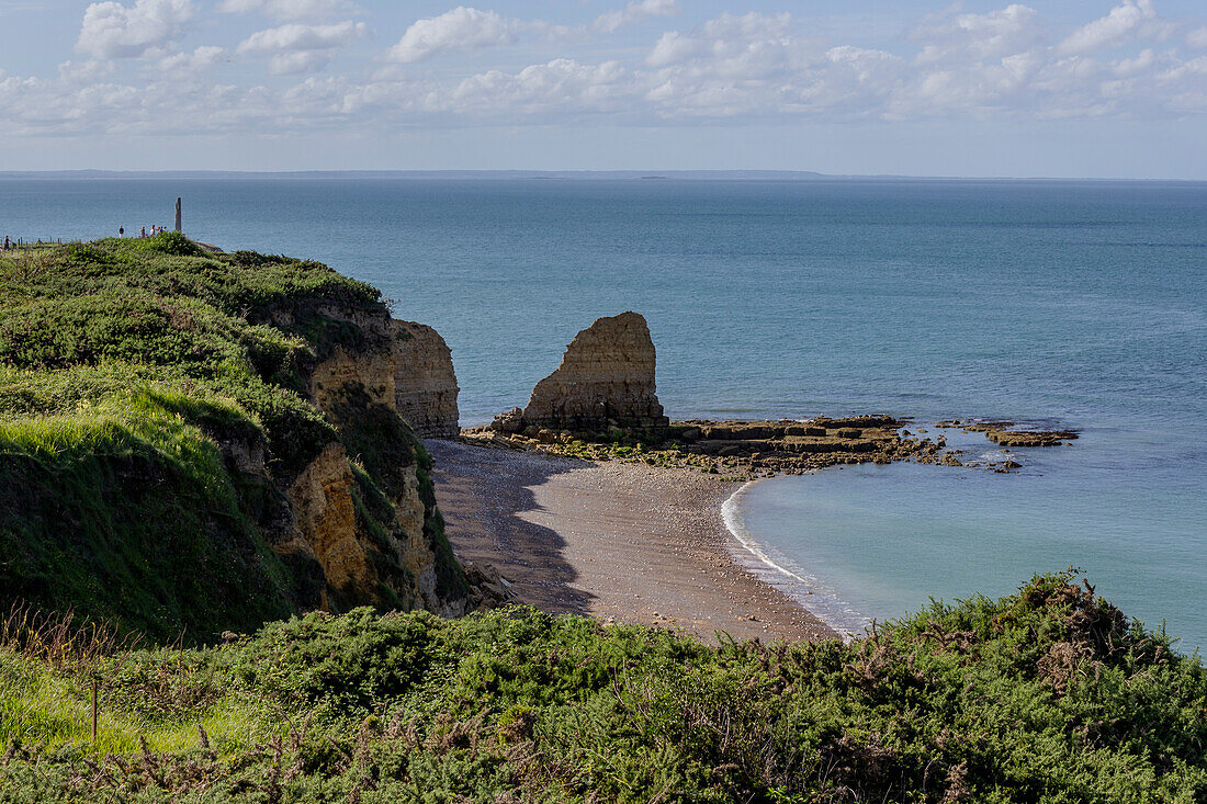 La Pointe du Hoc, Cricqueville-en-Bessin, Calvados, Normandie, Frankreich, Europa