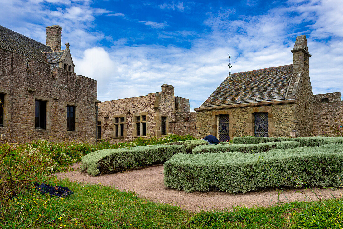 Chateau de La Roche Goyon, Fort la Latte, Plevenon, Cotes-d'Armor, Bretagne, Frankreich, Europa