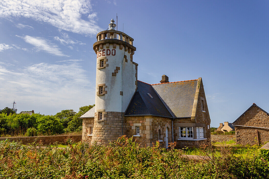 Phare du Rosedo, Ile-de-Brehat, Cotes-d'Armor, Brittany, France, Europe