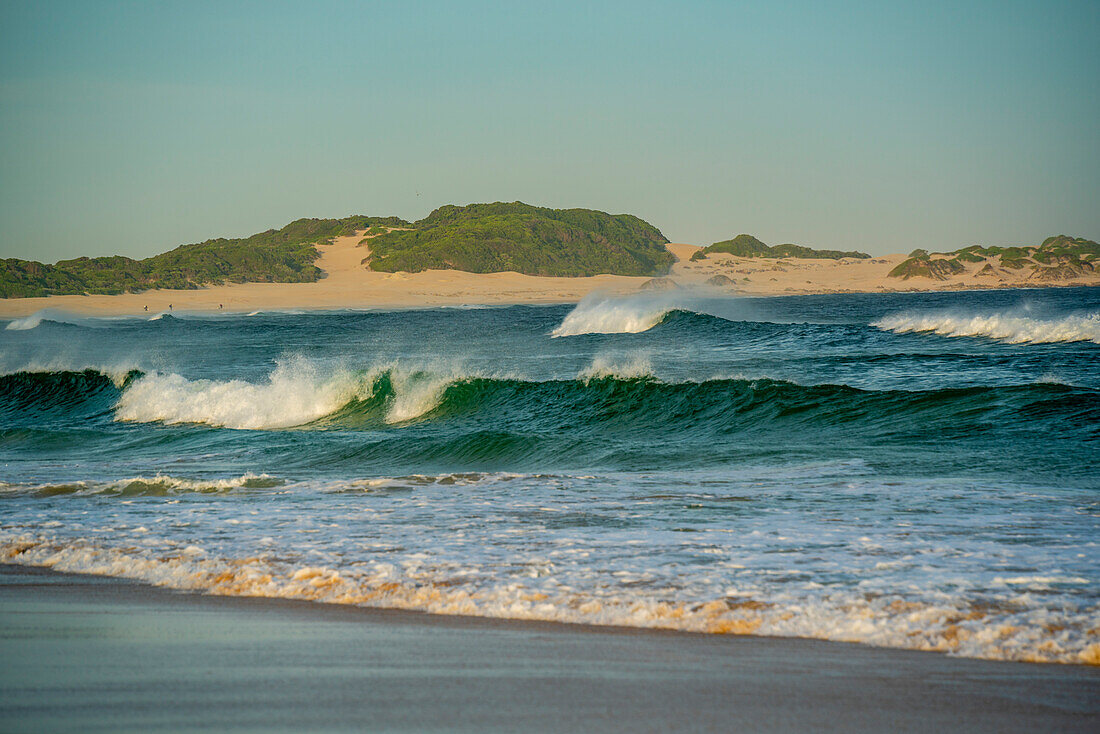 View of waves and beach, Cape St. Francis, Eastern Cape Province, South Africa, Africa