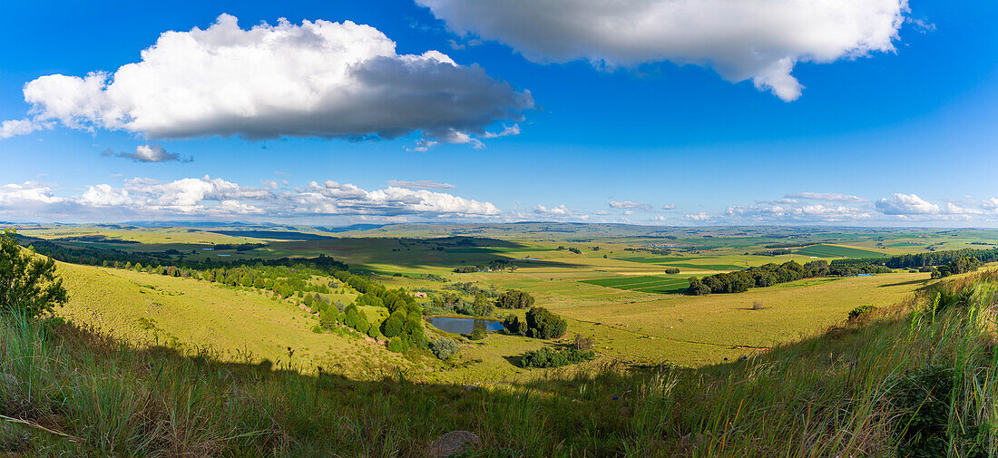 Blick auf die Landschaft vom Kloppenheim Country Estate, Machadodorp, Provinz Mpumalanga, Südafrika, Afrika