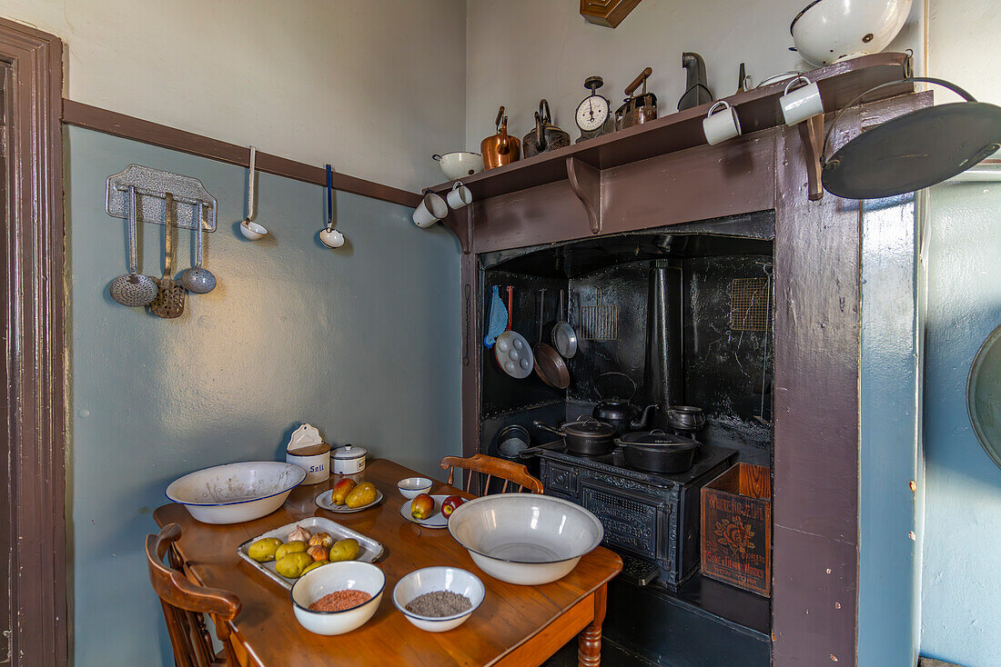 View of interior of Ditsong Kruger Museum, Paul Kruger's former home, Pretoria Central, Pretoria, South Africa, Africa