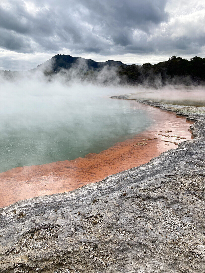 Champagne Pool, geothermal area, Te Puia, Gisborne District, North Island, New Zealand, Pacific