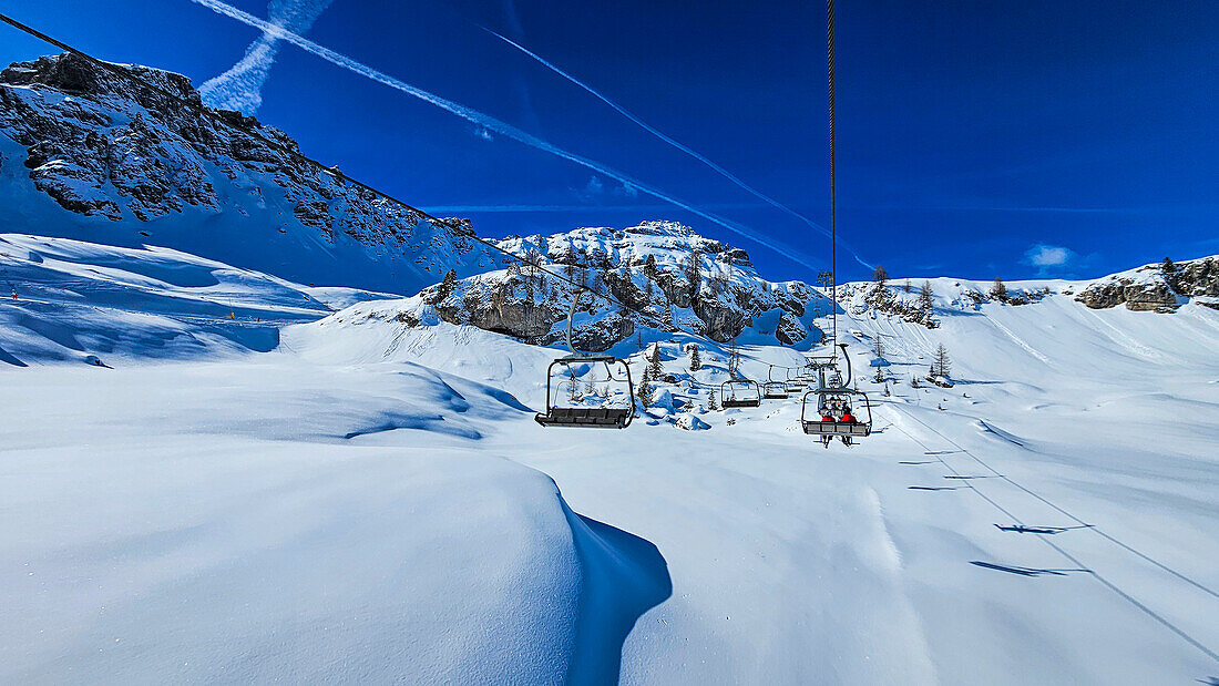 Skilift, Wintersport, Dolomiten, Italien, Europa