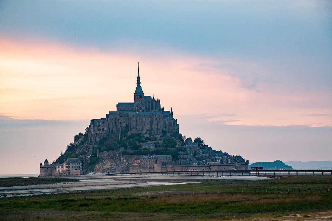 Mont Saint-Michel, UNESCO-Weltkulturerbe, Normandie, Frankreich, Europa