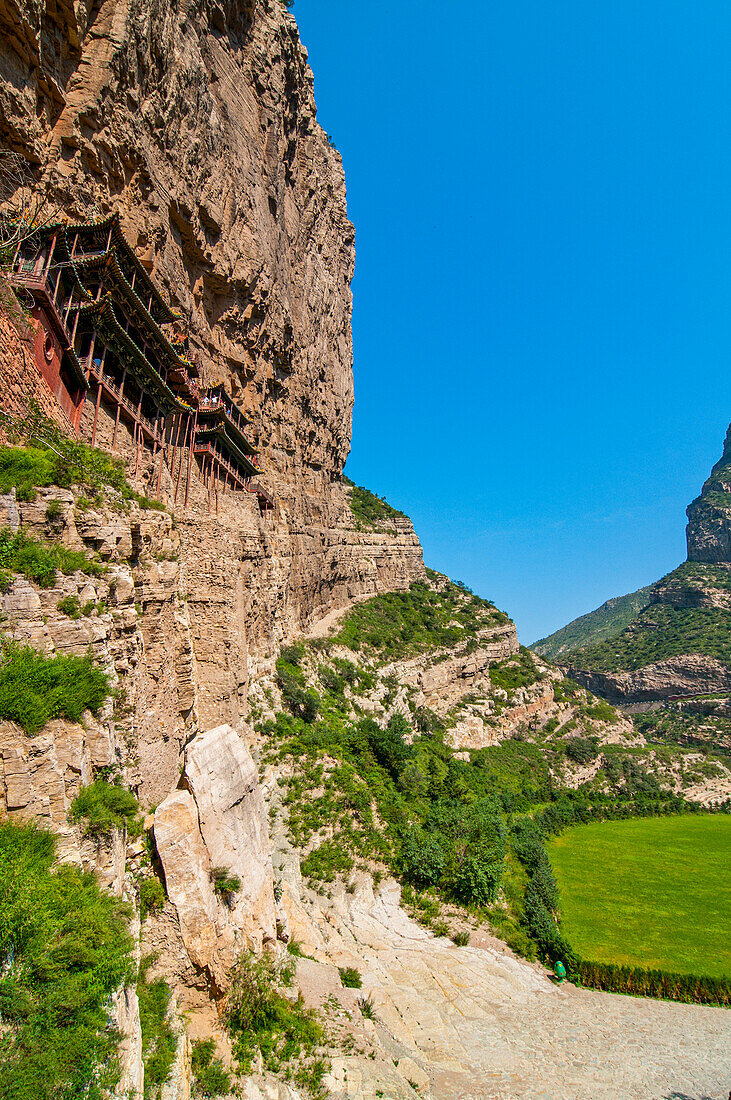 Das hängende Kloster, Xuakong Si, bei Datong, Shanxi, China, Asien