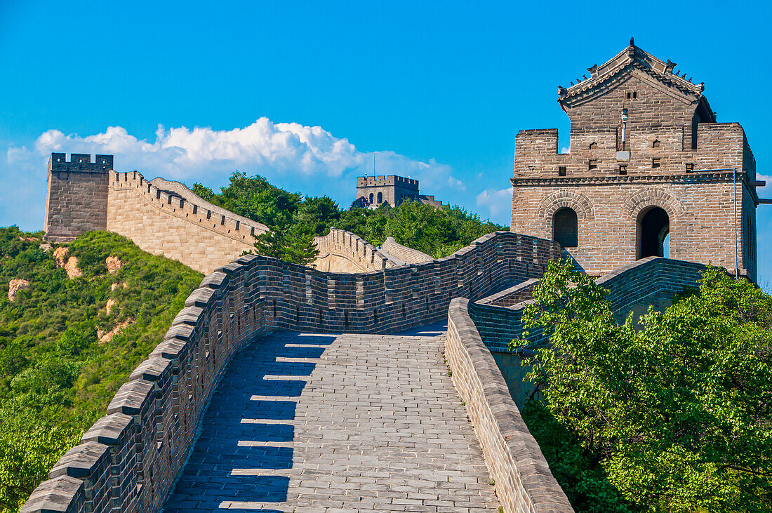 Die Chinesische Mauer, UNESCO-Weltkulturerbe, bei Badaling, China, Asien