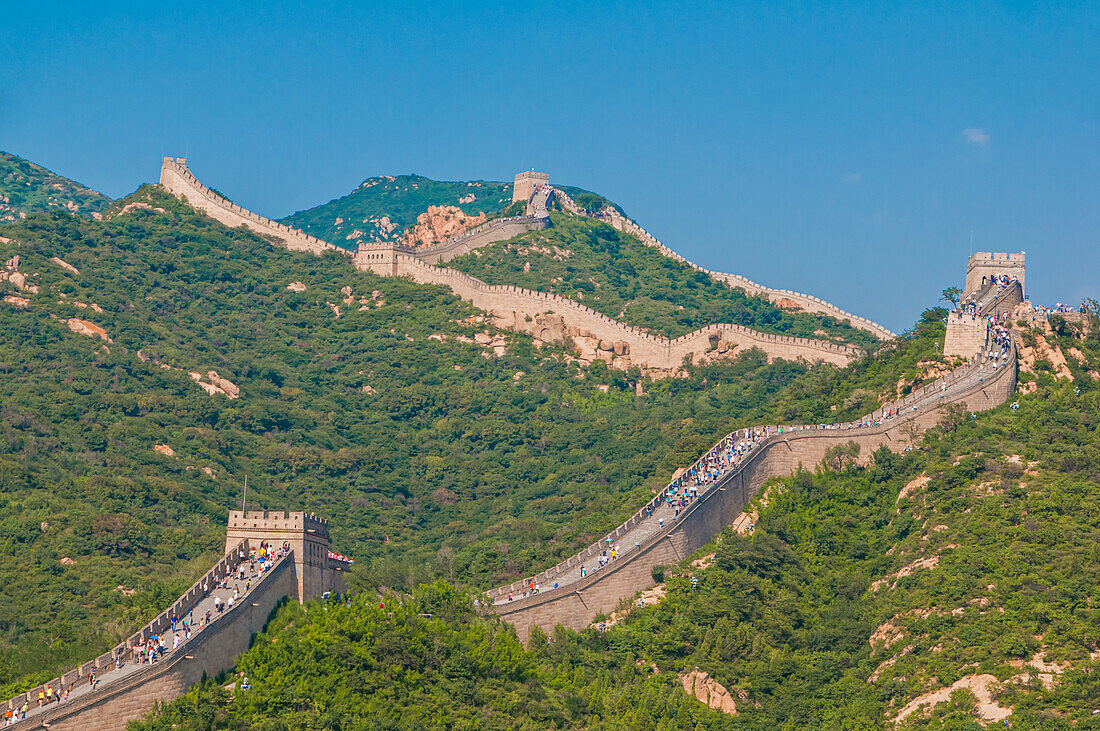 Die Chinesische Mauer, UNESCO-Weltkulturerbe, bei Badaling, China, Asien