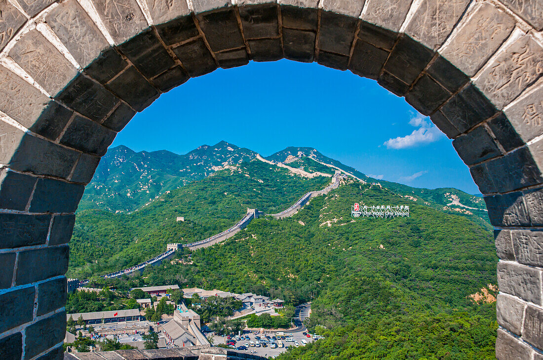 Die Chinesische Mauer, UNESCO-Weltkulturerbe, bei Badaling, China, Asien