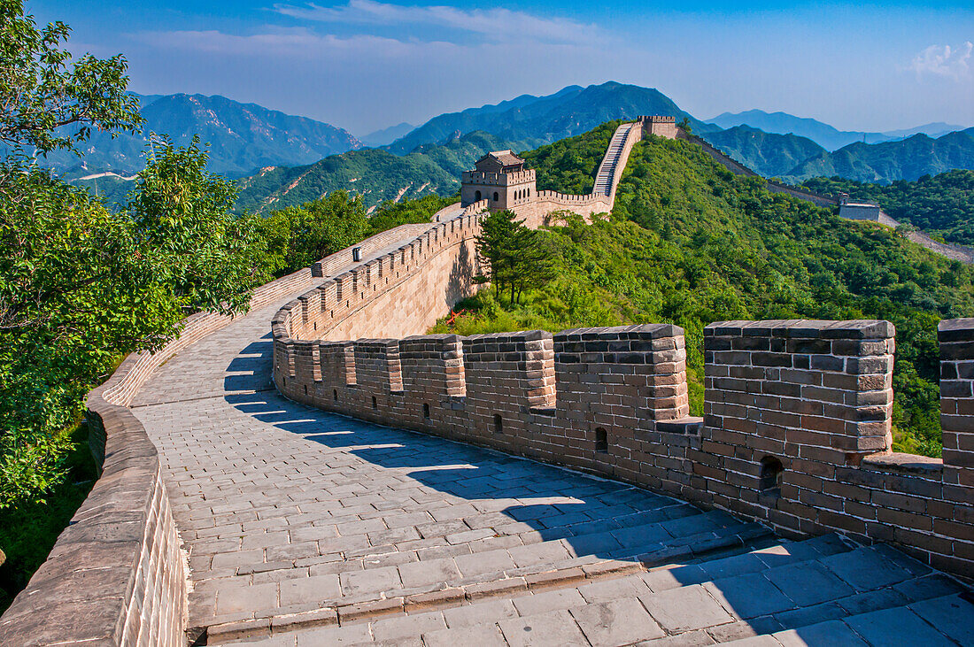 Die Chinesische Mauer, UNESCO-Weltkulturerbe, bei Badaling, China, Asien