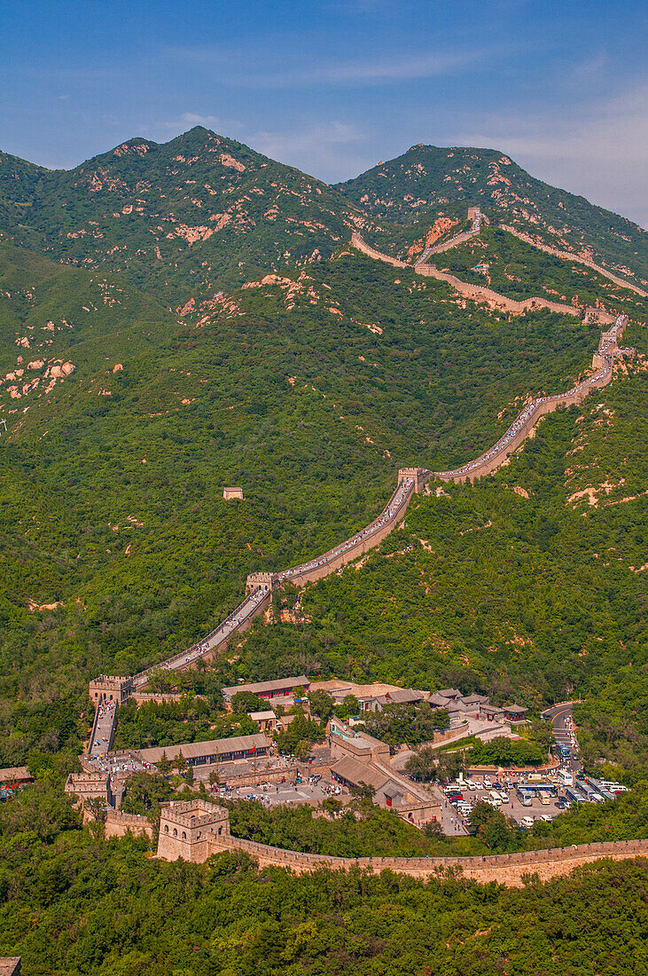 Die Chinesische Mauer, UNESCO-Weltkulturerbe, bei Badaling, China, Asien