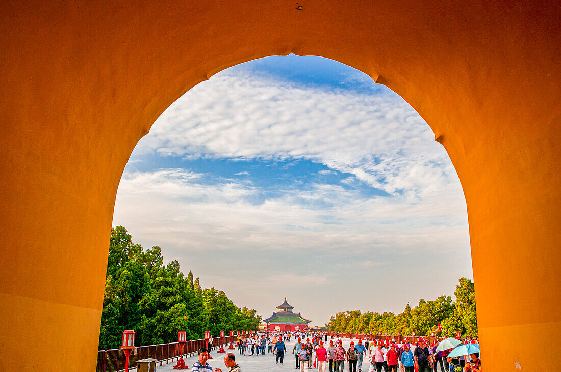 Der Erntedanktempel (Himmelstempel), UNESCO-Weltkulturerbe, Peking, China, Asien