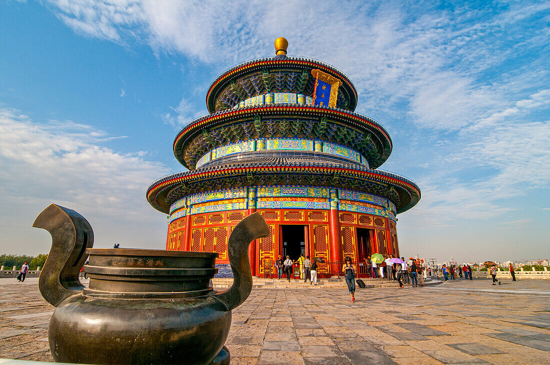 Der Erntedanktempel (Himmelstempel), UNESCO-Weltkulturerbe, Peking, China, Asien