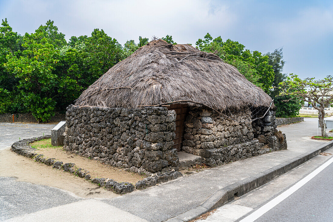 Historic dwelling, Taketomi Island National Park, Ishigaki, Yaeyama island group, Japan, Asia