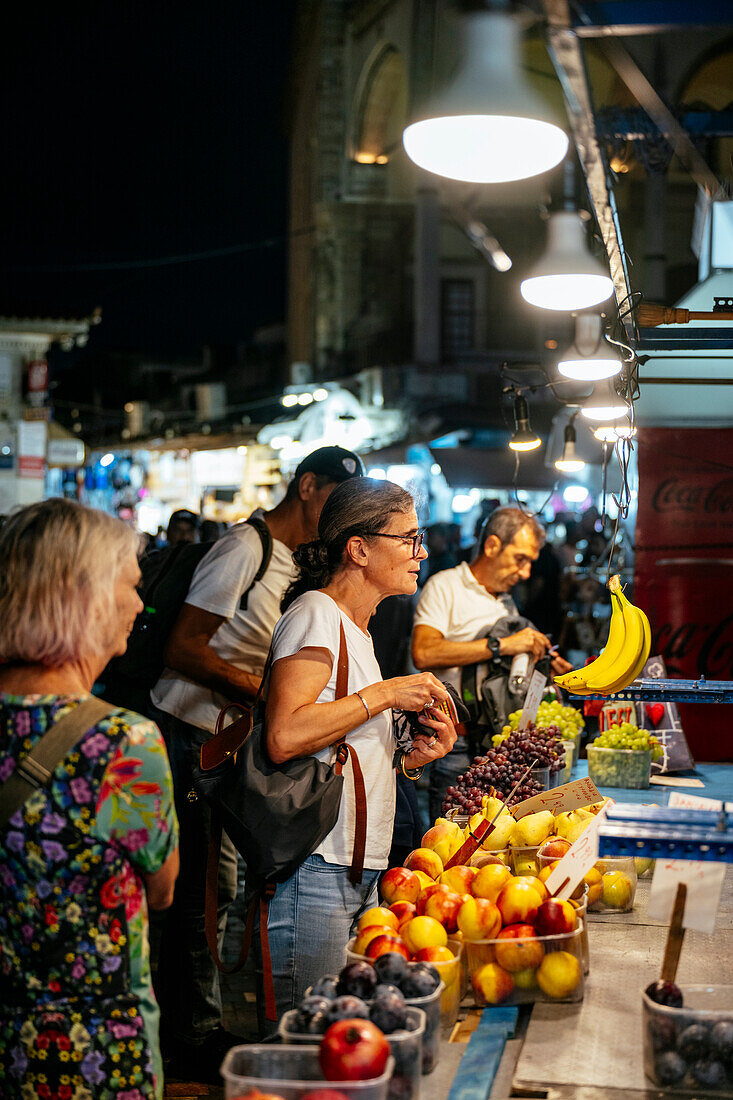 Fruit stall, Monastiraki Square, Athens, Attica, Greece, Europe