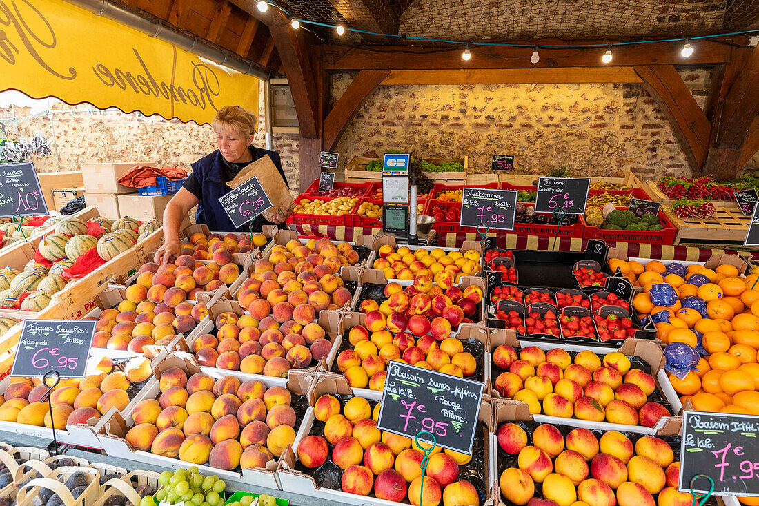 The Market at Deauville, Deauville, Normandy, France, North West Europe