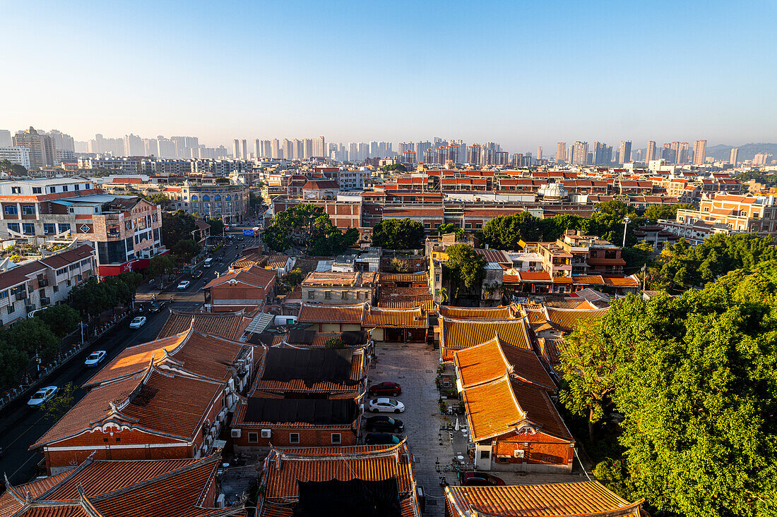 View over the old town, Quanzhou, UNESCO World Heritage Site, Fujian, China, Asia