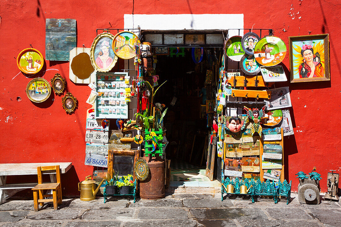 Souvenir Shop, Frog Alley, Historic Center, Puebla, Puebla State, Mexico, North America