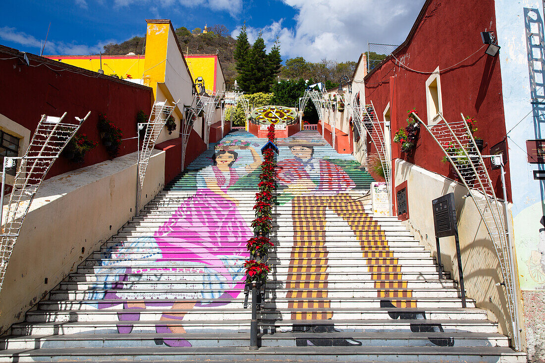 La Escalera Ancha, Atlixco, Pueblos Magicos, Puebla State, Mexico, North America