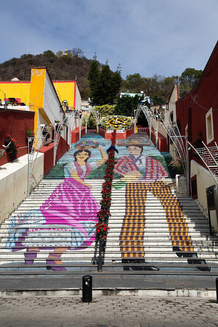 La Escalera Ancha, Atlixco, Pueblos Magicos, Bundesstaat Puebla, Mexiko, Nordamerika