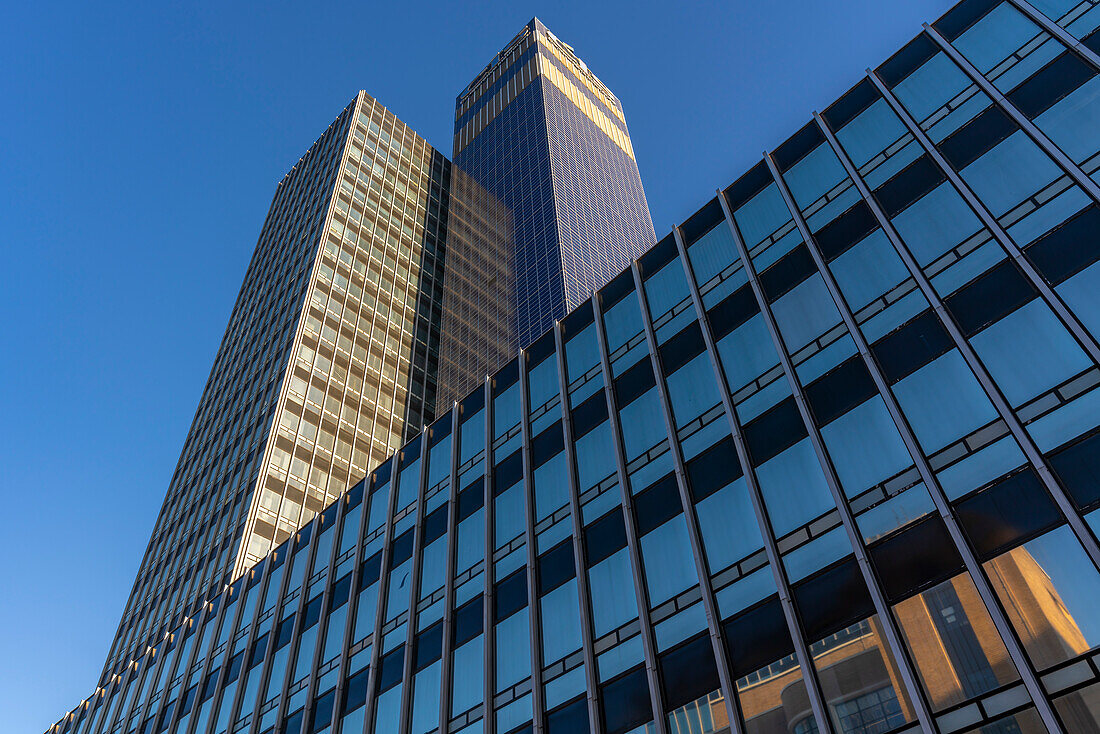 View of contemporary architecture, Manchester, Lancashire, England, United Kingdom, Europe