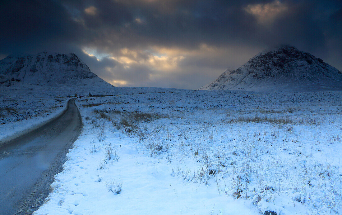 Buachaille Etive Mor, Rannoch Moor, Highland, Schottland, Vereinigtes Königreich, Europa