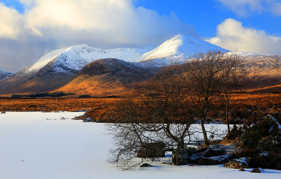 Lochan na h-Achlaise , Argyle and Bute, Highland, Schottland, Vereinigtes Königreich, Europa