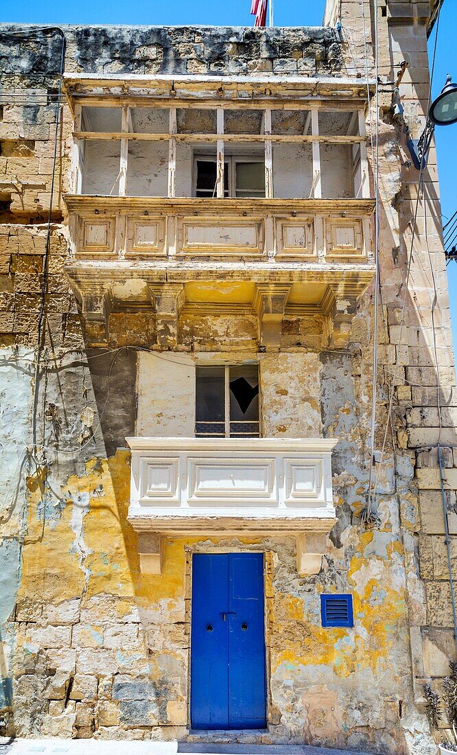 Historisches Haus, Vittoriosa, Birgu, Valletta, Malta, Mittelmeerraum, Europa