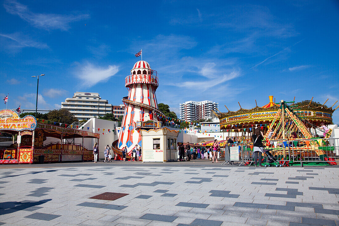 Bournemouth beach pier and coast, Dorset, England, United Kingdom, Europe