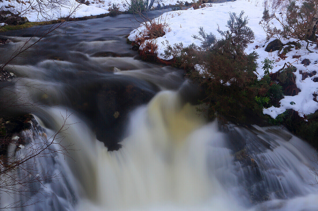 Wasserfall, Assynt, Nordwestliche Highlands, Schottland, Vereinigtes Königreich, Europa