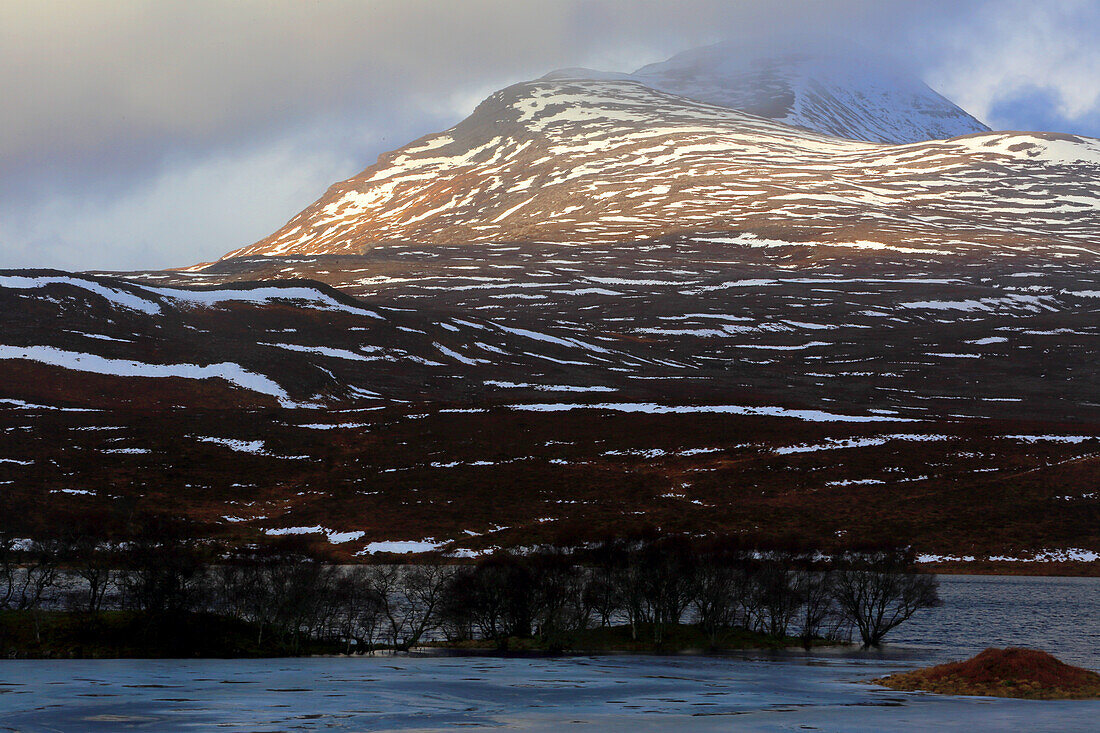 Berglandschaft, Assynt, Highland, Schottland, Vereinigtes Königreich, Europa