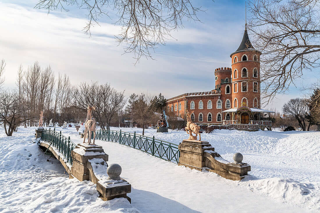 Wodka-Fabrik, Wolga-Gutshof, Harbin, Heilongjiang, China, Asien