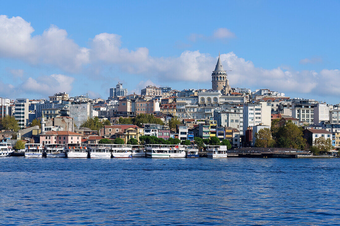 Galata-Turm in Karaköy, Istanbul, Türkei, Europa