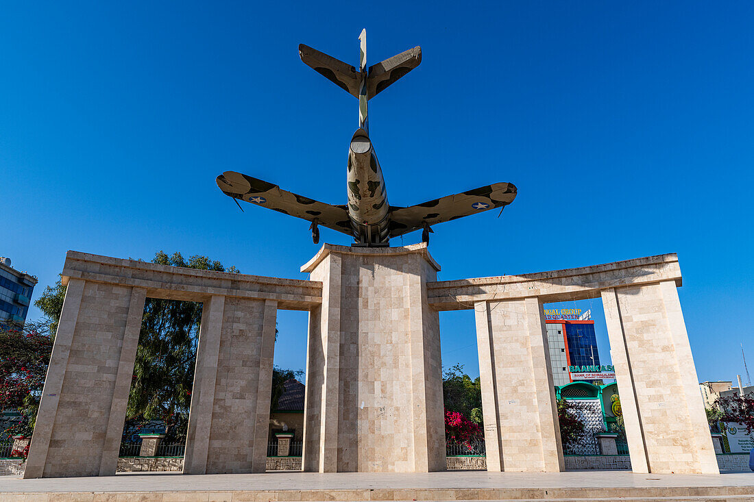 Kriegsdenkmal in Hargeisa, Somaliland, Somalia, Afrika