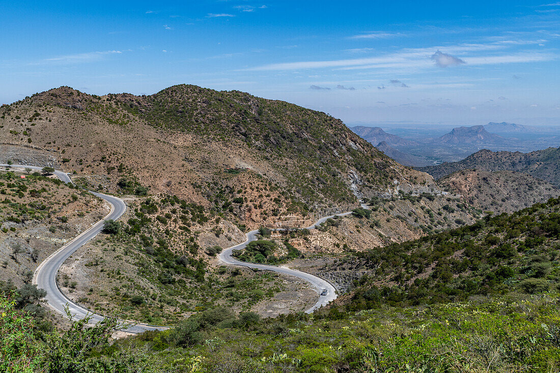 Blick über die Sheikh-Berge, Somaliland, Somalia, Afrika