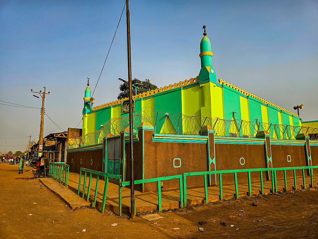 Colourful Mosque, Wau, Western Bahr el Ghazal, South Sudan, Africa