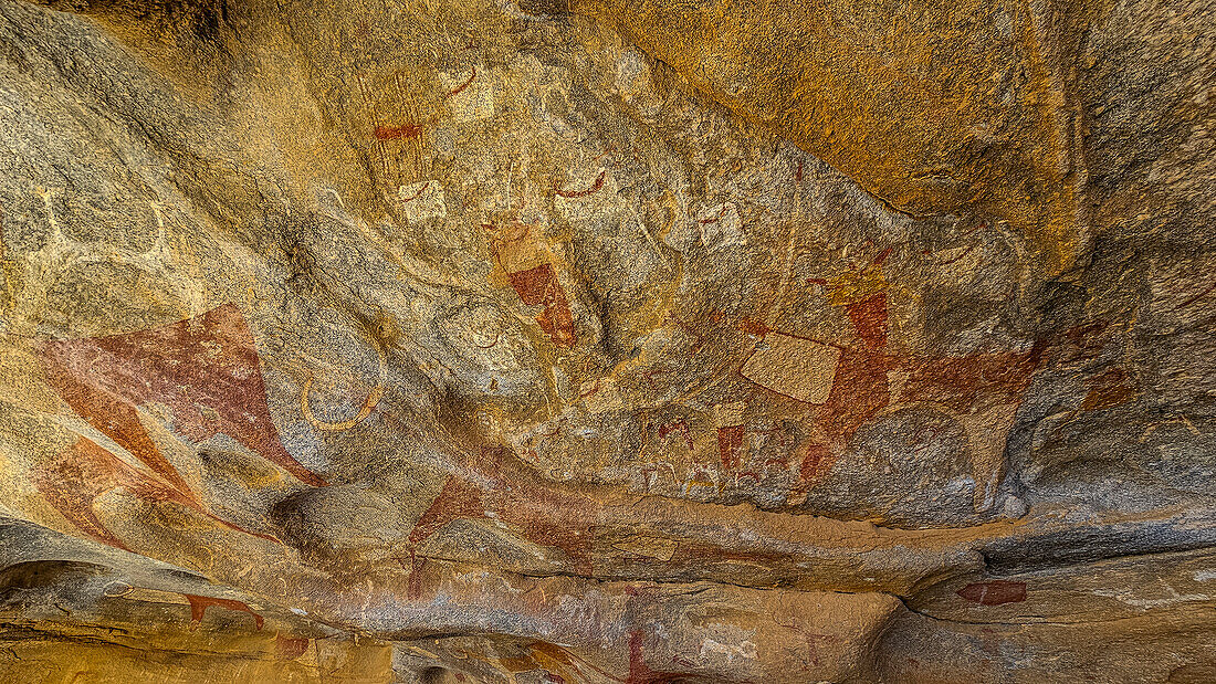 Rock art paintings of Laas Geel, near Hargeisa, Somaliland, Somalia, Africa