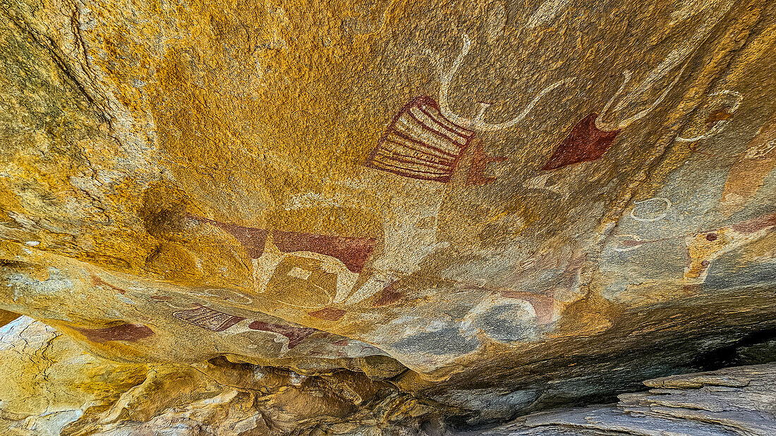 Felsmalereien von Laas Geel, nahe Hargeisa, Somaliland, Somalia, Afrika